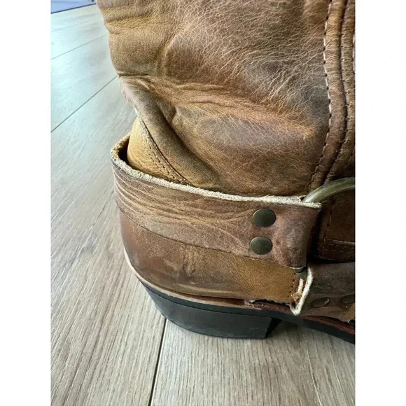 Frye Vintage 12R Harness Motorcycle Riding Boot 77300-3 Boot USA 10M - Picture 8 of 12